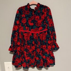 Janie and Jack Red Floral Dress